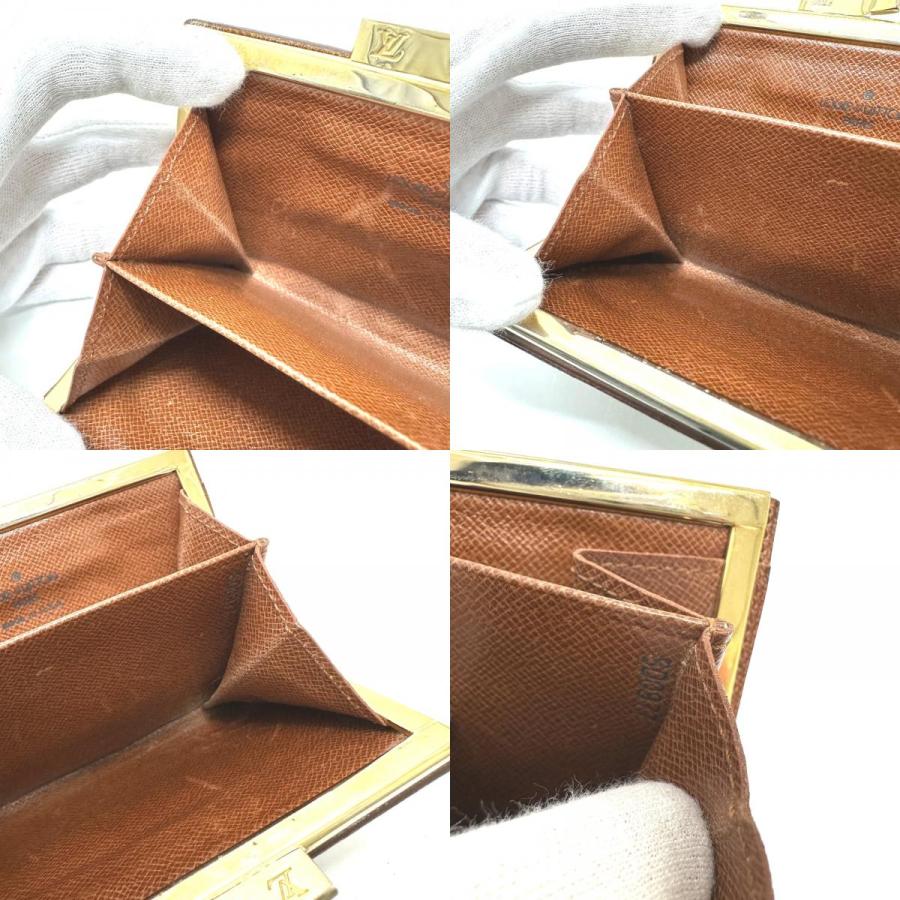 LOUIS VUITTON ルイヴィトン T61922 コンパクトウォレット USA限定 財布 がま口 ミニウォレット 2つ折り財布 ブラウン レディース【中古】 | LOUIS VUITTON | 08