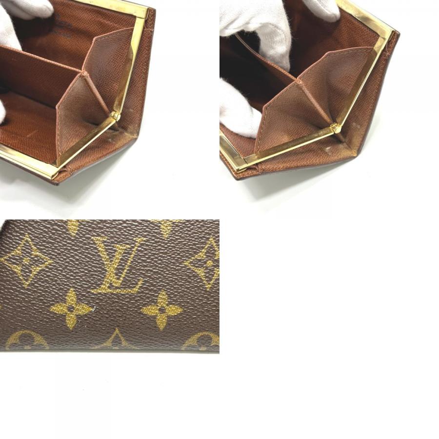 LOUIS VUITTON ルイヴィトン T61922 コンパクトウォレット USA限定 財布 がま口 ミニウォレット 2つ折り財布 ブラウン レディース【中古】 | LOUIS VUITTON | 09