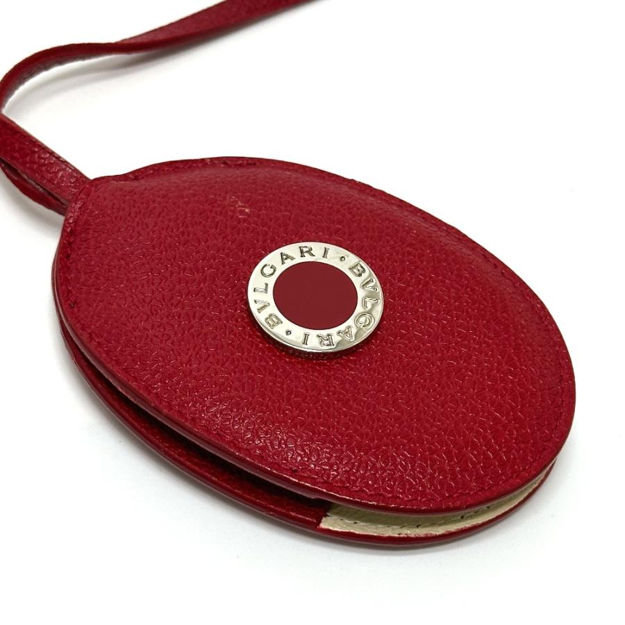 BVLGARI ブルガリ ロゴ キーリング ネックストラップ バッグチャーム キーチャーム レッド レディース【中古】 | BVLGARI | 02