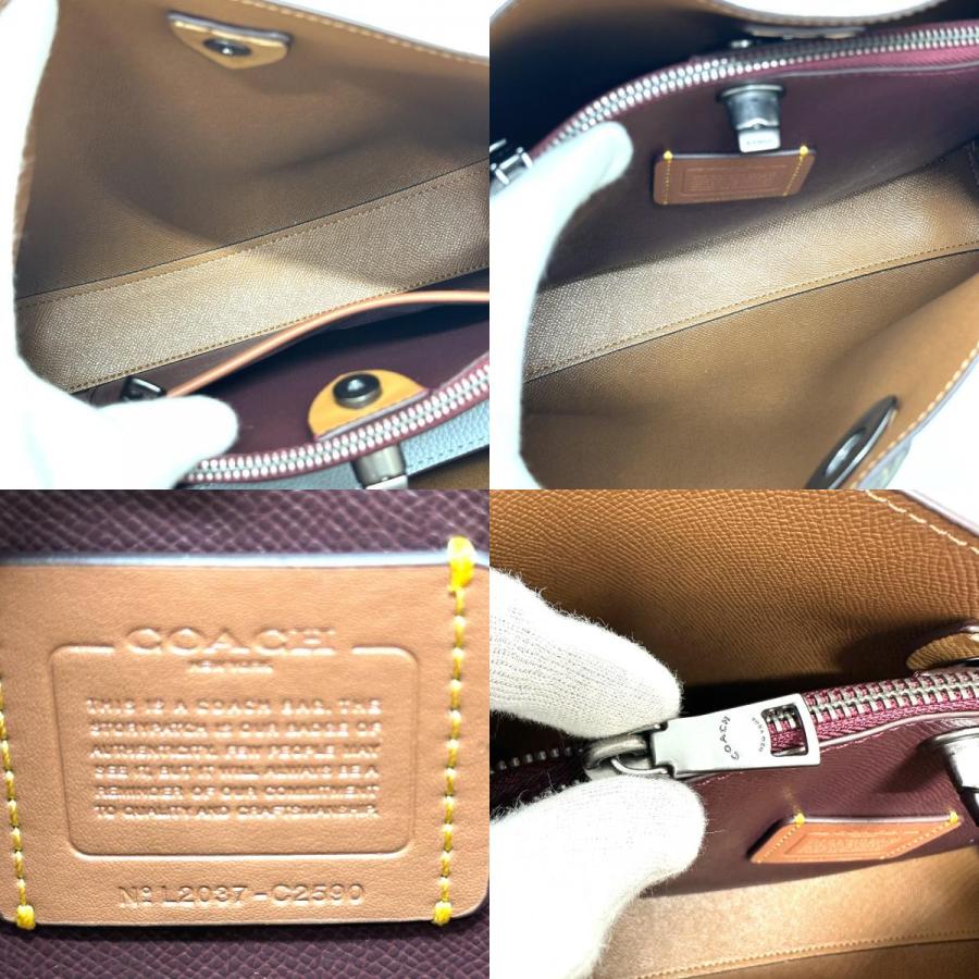 美品 COACH コーチ G2590 ウィロウ ターンロック 2WAY 肩掛け 斜め掛け カバン ショルダーバッグ レディース【中古】 | COACH | 07