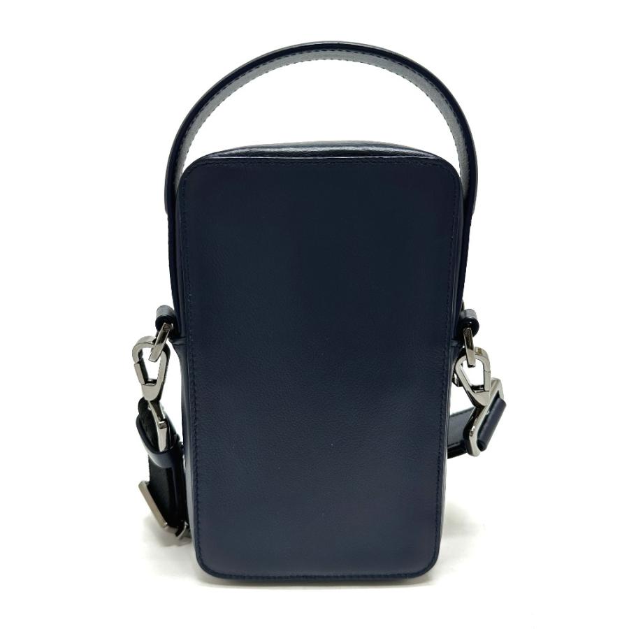 Dior ディオール ロゴ  2WAY マイクロ フォン カバン 肩掛け 斜め掛け ショルダーバッグ ブルー メンズ【中古】 |  | 02