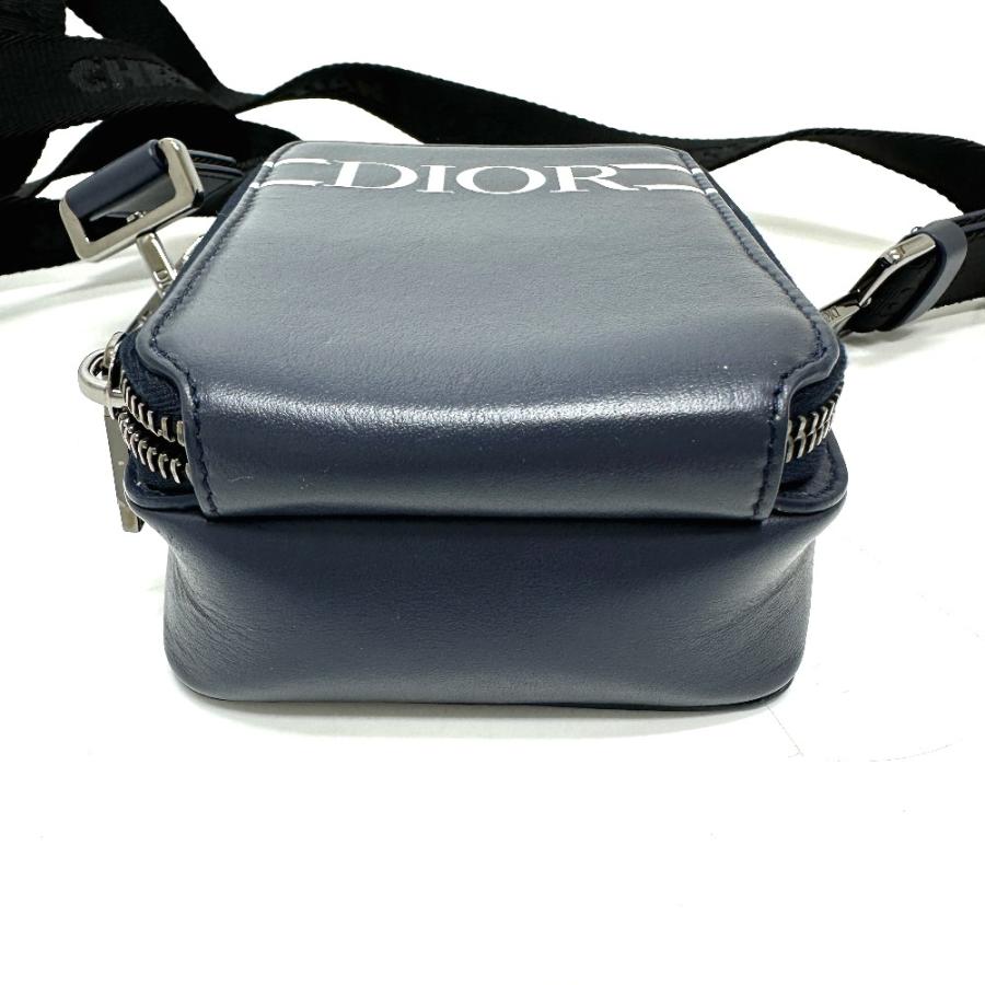 Dior ディオール ロゴ  2WAY マイクロ フォン カバン 肩掛け 斜め掛け ショルダーバッグ ブルー メンズ【中古】 |  | 03