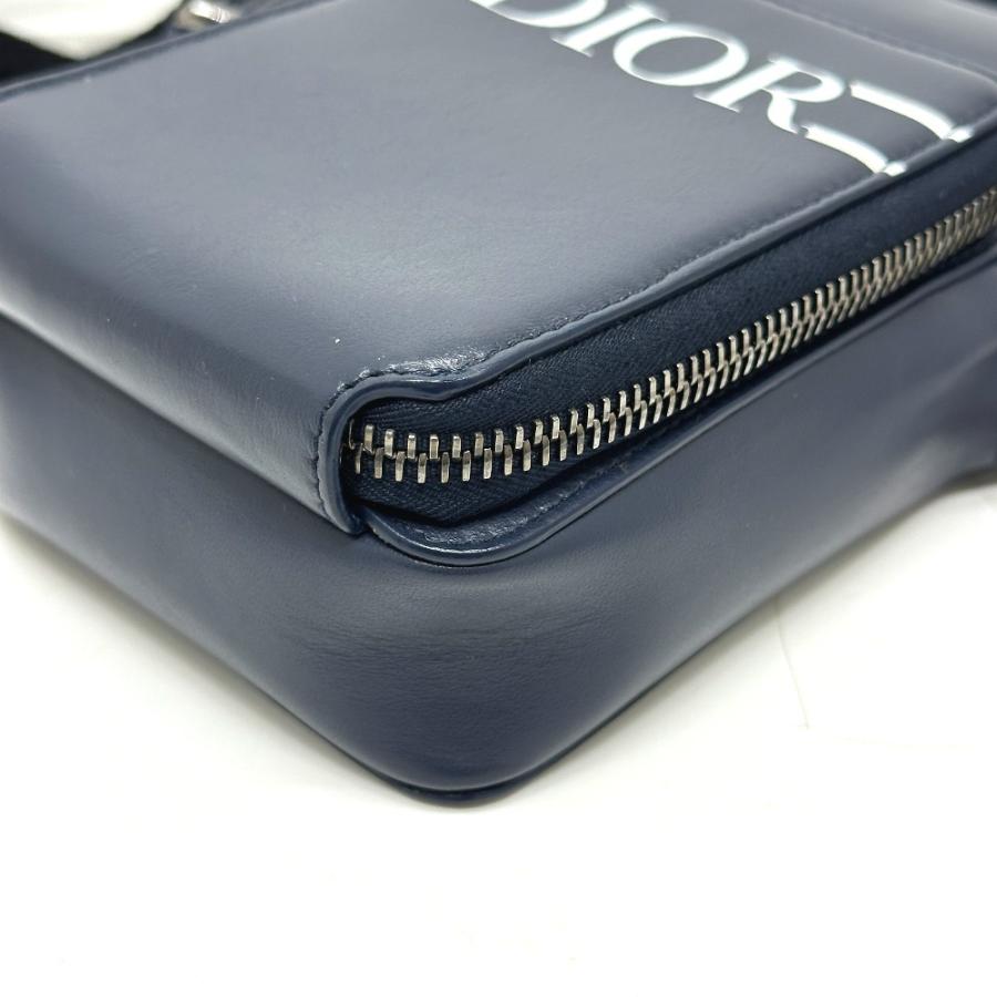 Dior ディオール ロゴ  2WAY マイクロ フォン カバン 肩掛け 斜め掛け ショルダーバッグ ブルー メンズ【中古】 |  | 04