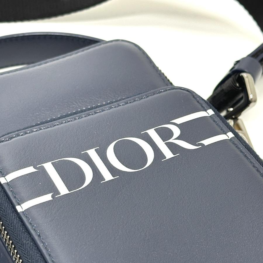 Dior ディオール ロゴ  2WAY マイクロ フォン カバン 肩掛け 斜め掛け ショルダーバッグ ブルー メンズ【中古】 |  | 06
