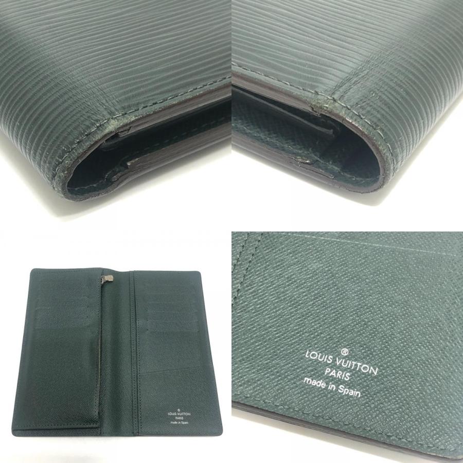 LOUIS VUITTON ルイヴィトン ポルトフォイユ・ブラザ 旧型 ロングウォレット 財布 長財布 ダークグリーン メンズ【中古】 | LOUIS VUITTON | 07