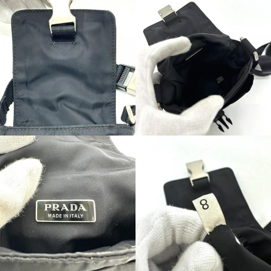 PRADA（プラダ） トライアングルプレート ポシェット ショルダーバッグ 
