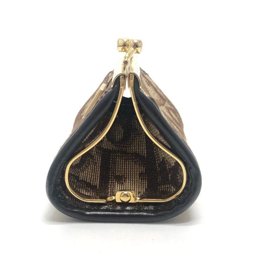 Dior ディオール トロッター柄 ロゴ ヴィンテージ がま口 小銭入れ コインケース ブラウン レディース【中古】 |  | 01