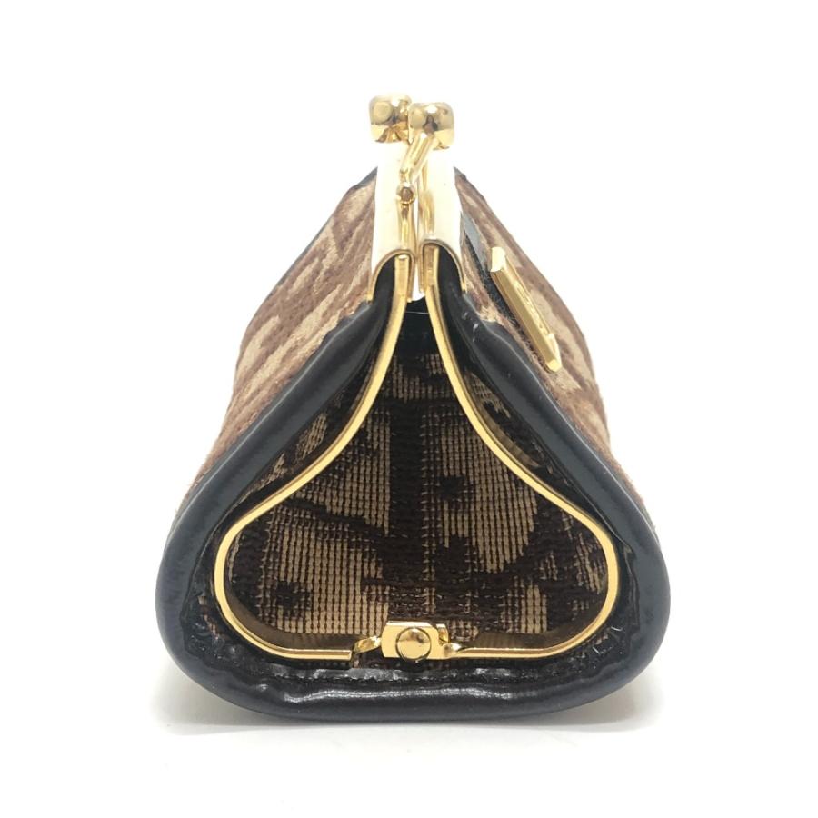 Dior ディオール トロッター柄 ロゴ ヴィンテージ がま口 小銭入れ コインケース ブラウン レディース【中古】 |  | 02