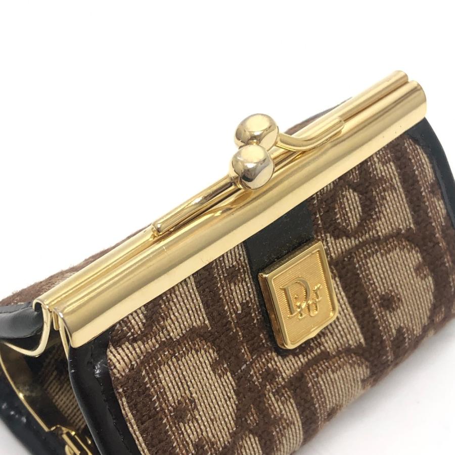 Dior ディオール トロッター柄 ロゴ ヴィンテージ がま口 小銭入れ コインケース ブラウン レディース【中古】 |  | 07