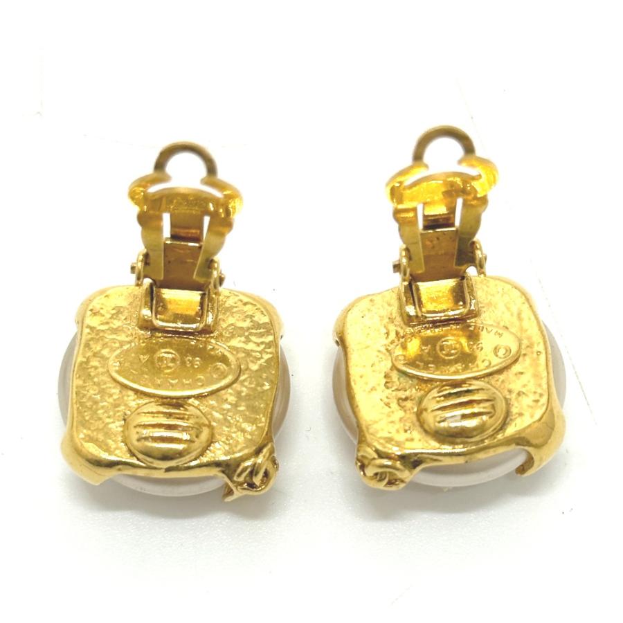 CHANEL シャネル フェイクパール ヴィンテージ イヤリング ホワイト×ゴールド レディース【中古】 | CHANEL | 02