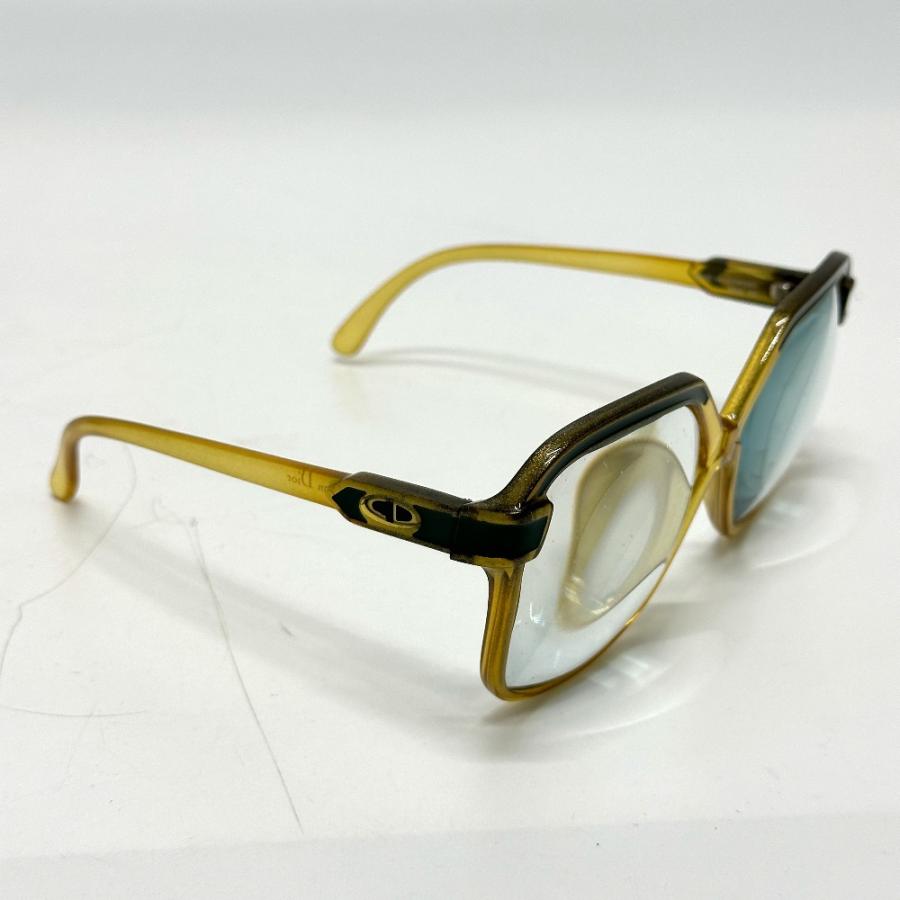 Christian Dior クリスチャンディオール 2096 CDロゴ 度あり ヴィンテージ 眼鏡 イエロー レディース【中古】 |  | 02
