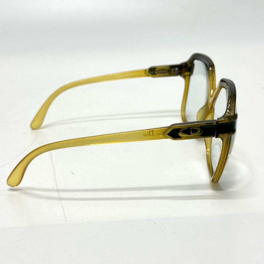 Christian Dior クリスチャンディオール 2096 CDロゴ 度あり ヴィンテージ 眼鏡 イエロー レディース【中古】 |  | 03