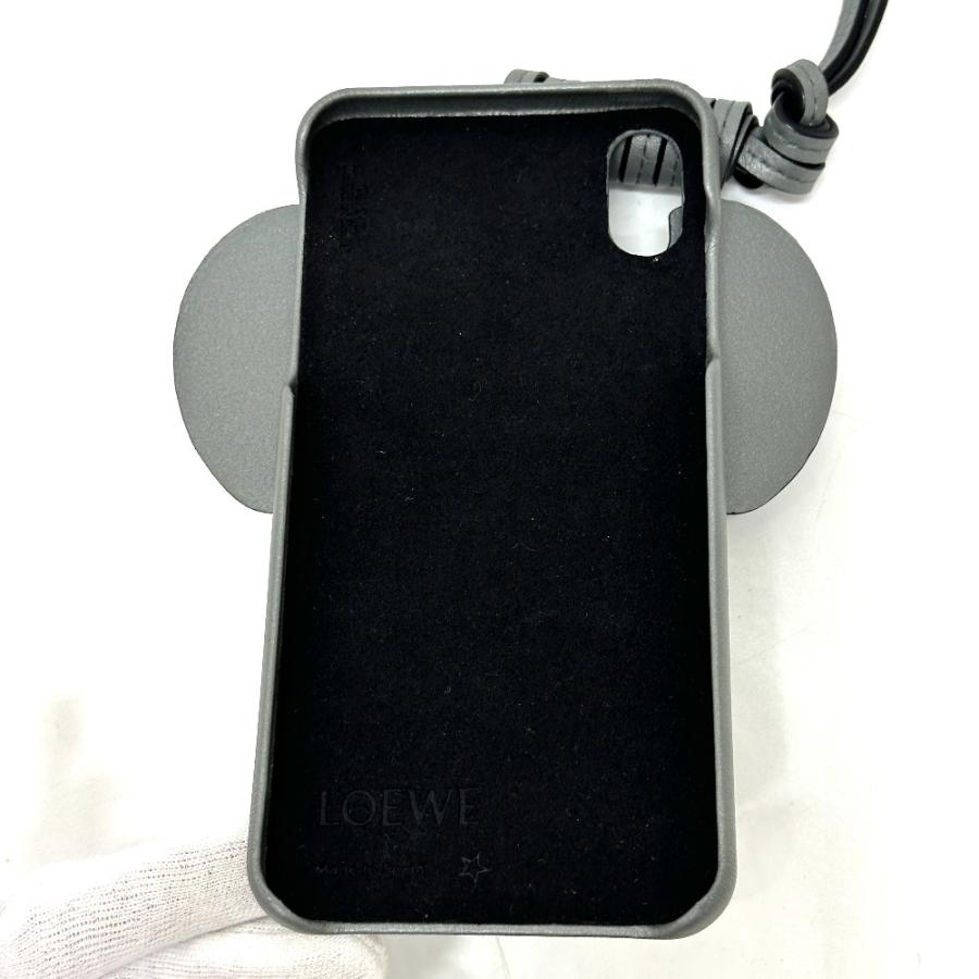 新品同様 LOEWE ロエベ 761943 エレファント iPhone X / XS 携帯ケース スマートフォンケース グレー レディース【中古】 | LOEWE | 01