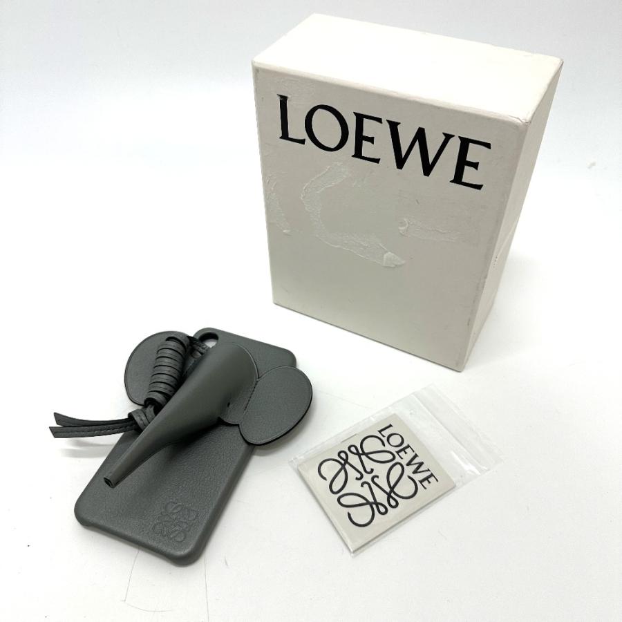 新品同様 LOEWE ロエベ 761943 エレファント iPhone X / XS 携帯ケース スマートフォンケース グレー レディース【中古】 | LOEWE | 09