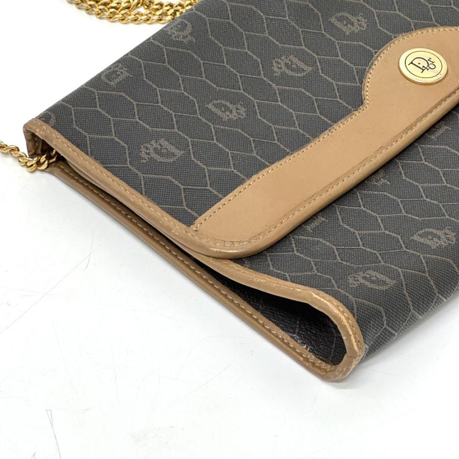 Dior ディオール 総柄 チェーン ヴィンテージ ショルダーバッグ ブラック×ブラウン レディース【中古】 |  | 04