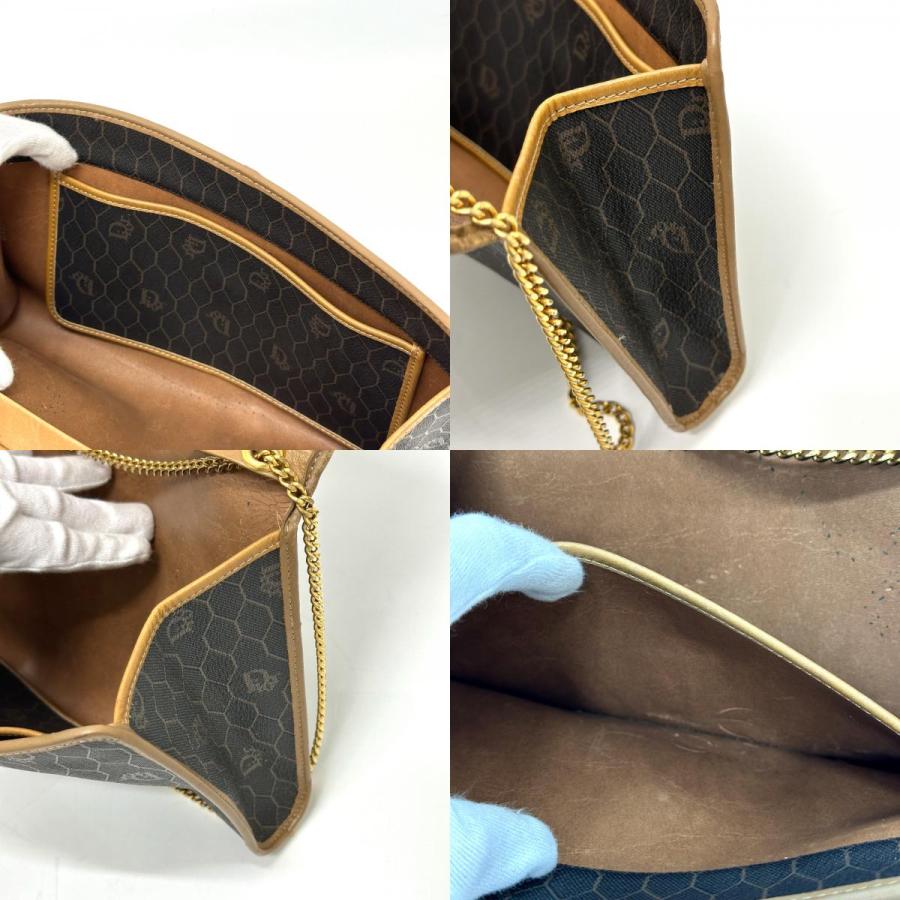 Dior ディオール 総柄 チェーン ヴィンテージ ショルダーバッグ ブラック×ブラウン レディース【中古】 |  | 07