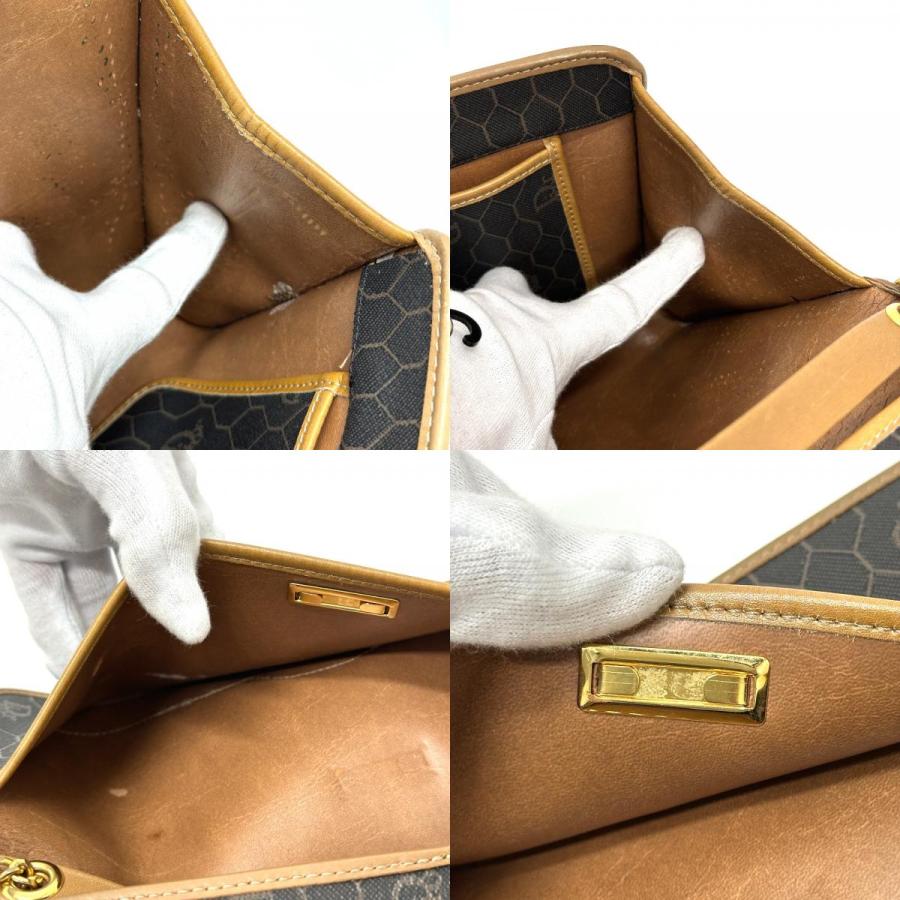 Dior ディオール 総柄 チェーン ヴィンテージ ショルダーバッグ ブラック×ブラウン レディース【中古】 |  | 08
