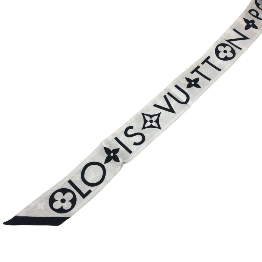 LOUIS VUITTON ルイヴィトン M90682 バンドーBB・モノグラム インフィニティ 小物 スカーフ ブラック×ホワイト レディース【中古】 | LOUIS VUITTON | 02