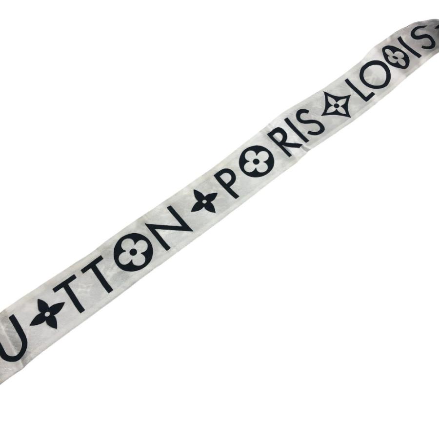 LOUIS VUITTON ルイヴィトン M90682 バンドーBB・モノグラム インフィニティ 小物 スカーフ ブラック×ホワイト レディース【中古】 | LOUIS VUITTON | 03