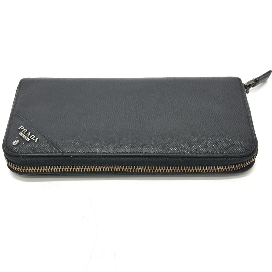 PRADA プラダ 2M317 レタリングロゴ ラウンドファスナー 長財布 ブラック メンズ【中古】 | PRADA | 04