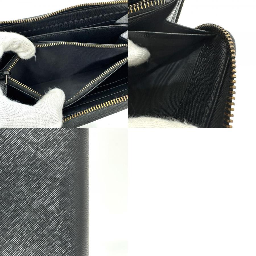 PRADA プラダ 2M317 レタリングロゴ ラウンドファスナー 長財布 ブラック メンズ【中古】 | PRADA | 09