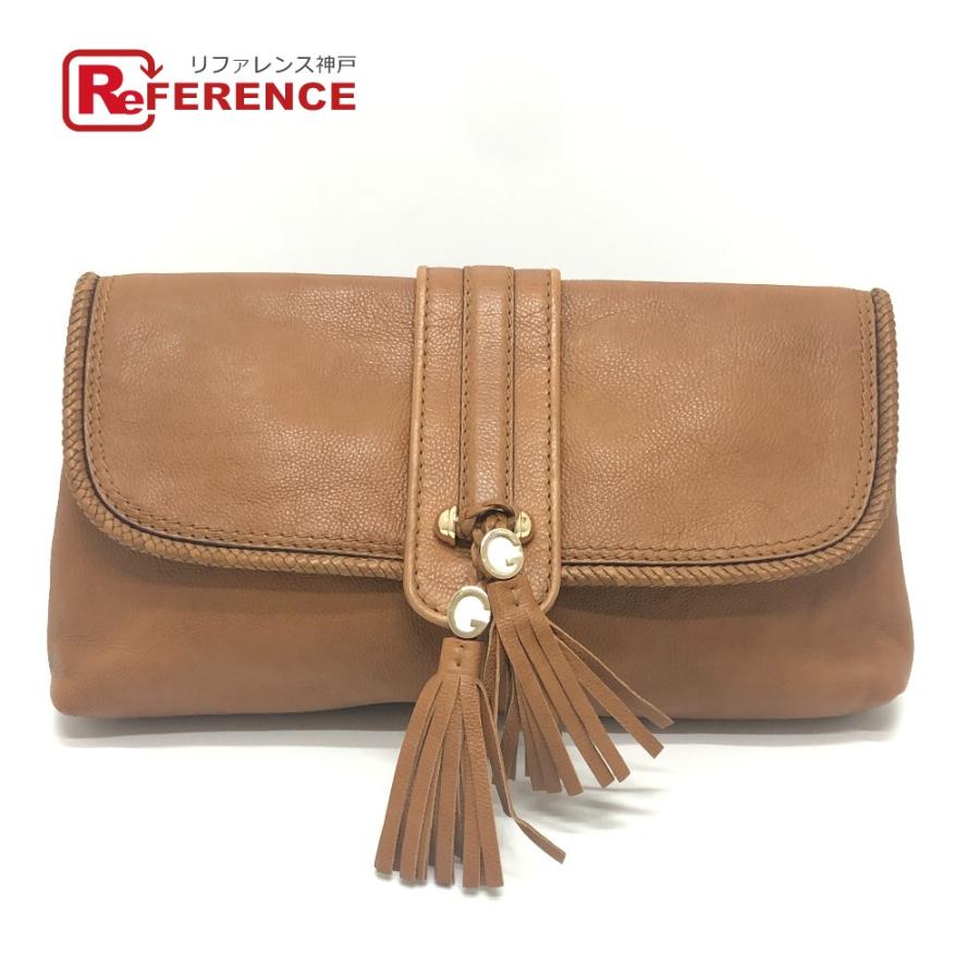 GUCCI グッチ 257030 マルケッシュ GG タッセル カバン セカンドバッグ クラッチバッグ ブラウン レディース【中古】 | GUCCI