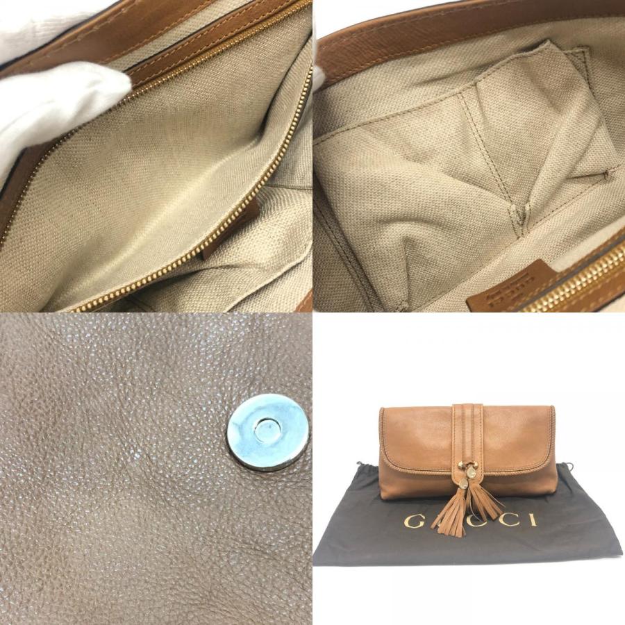 GUCCI グッチ 257030 マルケッシュ GG タッセル カバン セカンドバッグ クラッチバッグ ブラウン レディース【中古】 | GUCCI | 09