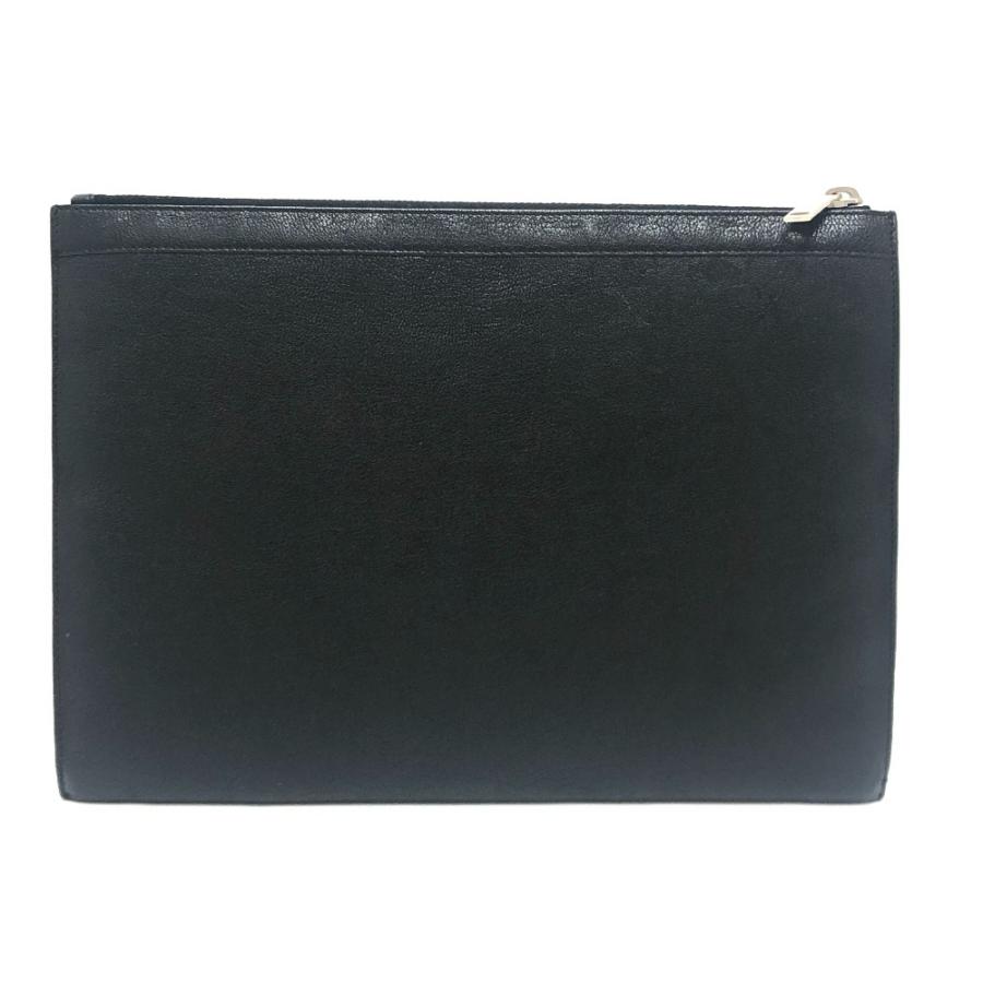 Saint Laurent サンローラン スタッズ フラット セカンドバッグ カバン レザー クラッチバッグ ブラック ユニセックス【中古】 |  | 01