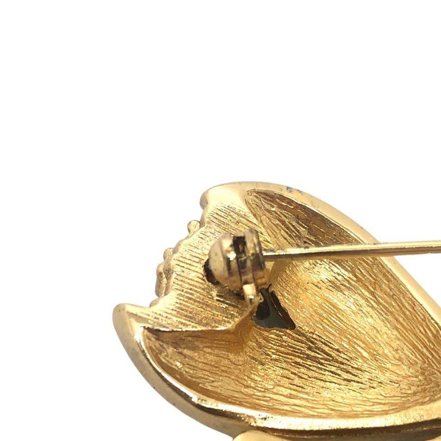 Dior ディオール ラインストーン リボン アクセサリー ファッション小物 ブローチ ゴールド レディース【中古】 |  | 07