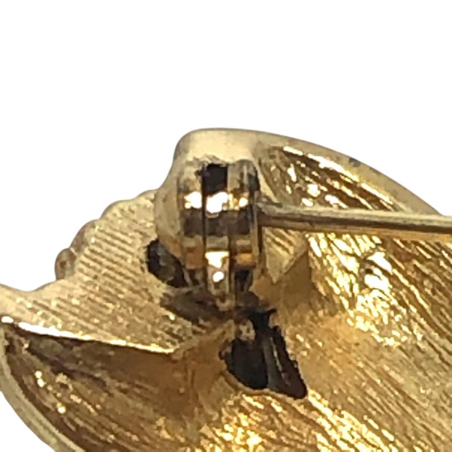 Dior ディオール ラインストーン リボン アクセサリー ファッション小物 ブローチ ゴールド レディース【中古】 |  | 08