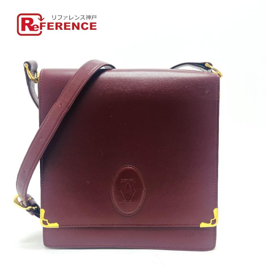 CARTIER カルティエ マストライン カバン バッグ ショルダーバッグ ワインレッド レディース【中古】 | Cartier