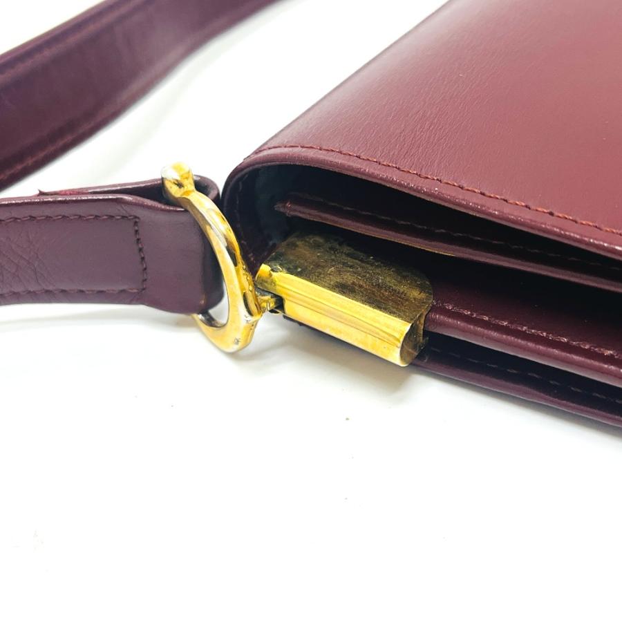 CARTIER カルティエ マストライン カバン バッグ ショルダーバッグ ワインレッド レディース【中古】 | Cartier | 05
