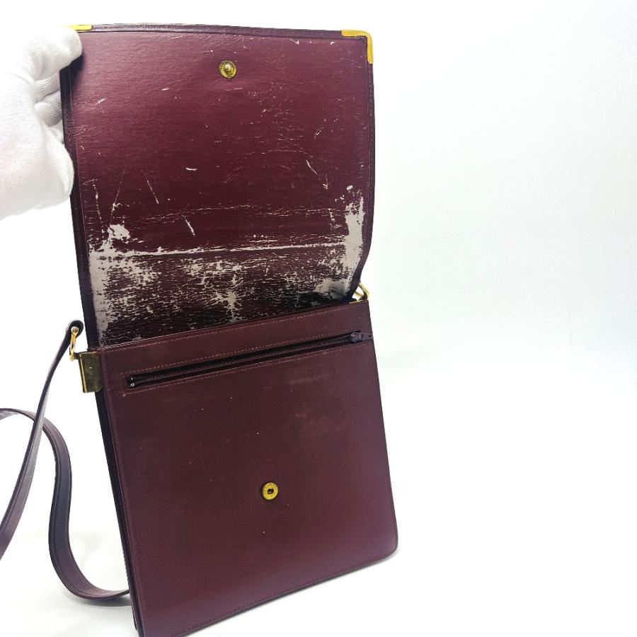 CARTIER カルティエ マストライン カバン バッグ ショルダーバッグ ワインレッド レディース【中古】 | Cartier | 06