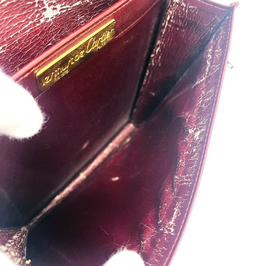 CARTIER カルティエ マストライン カバン バッグ ショルダーバッグ ワインレッド レディース【中古】 | Cartier | 07