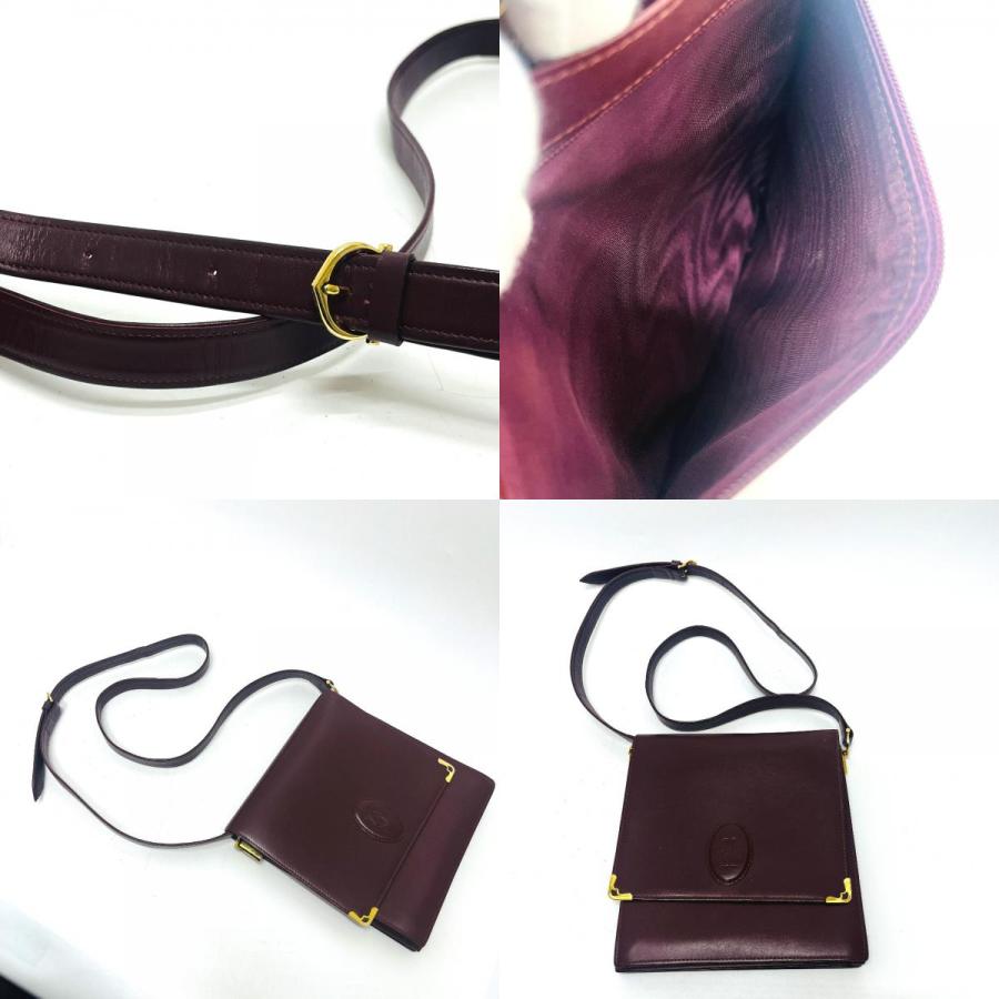 CARTIER カルティエ マストライン カバン バッグ ショルダーバッグ ワインレッド レディース【中古】 | Cartier | 09