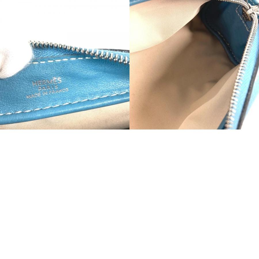 HERMES（エルメス） 筆箱 ステーショナリー ポーチ ペンケース ブルー