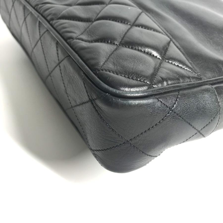 CHANEL シャネル マトラッセ Wチェーン トートバッグ キルティング CC ココマーク ロゴ ヴィンテージ ショルダーバッグ ブラック【中古】 | CHANEL | 04