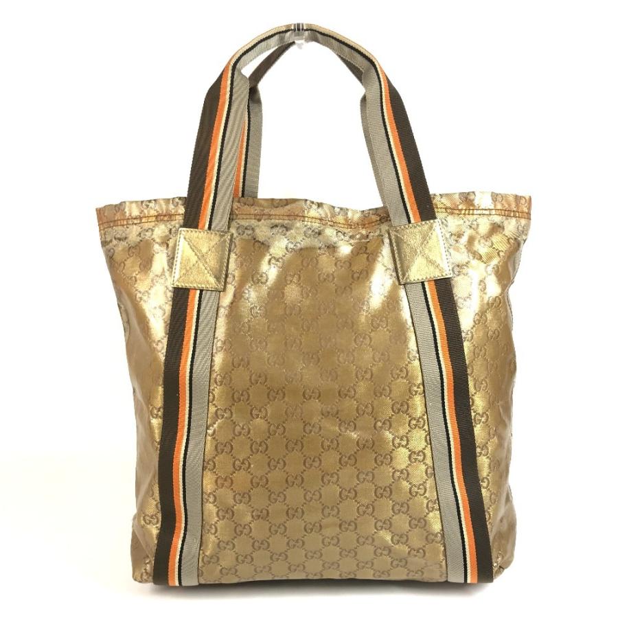 GUCCI グッチ 189669 ロゴ ショルダーバッグ 肩掛け カバン GGクリスタル トートバッグ ゴールド ユニセックス【中古】 | GUCCI | 01