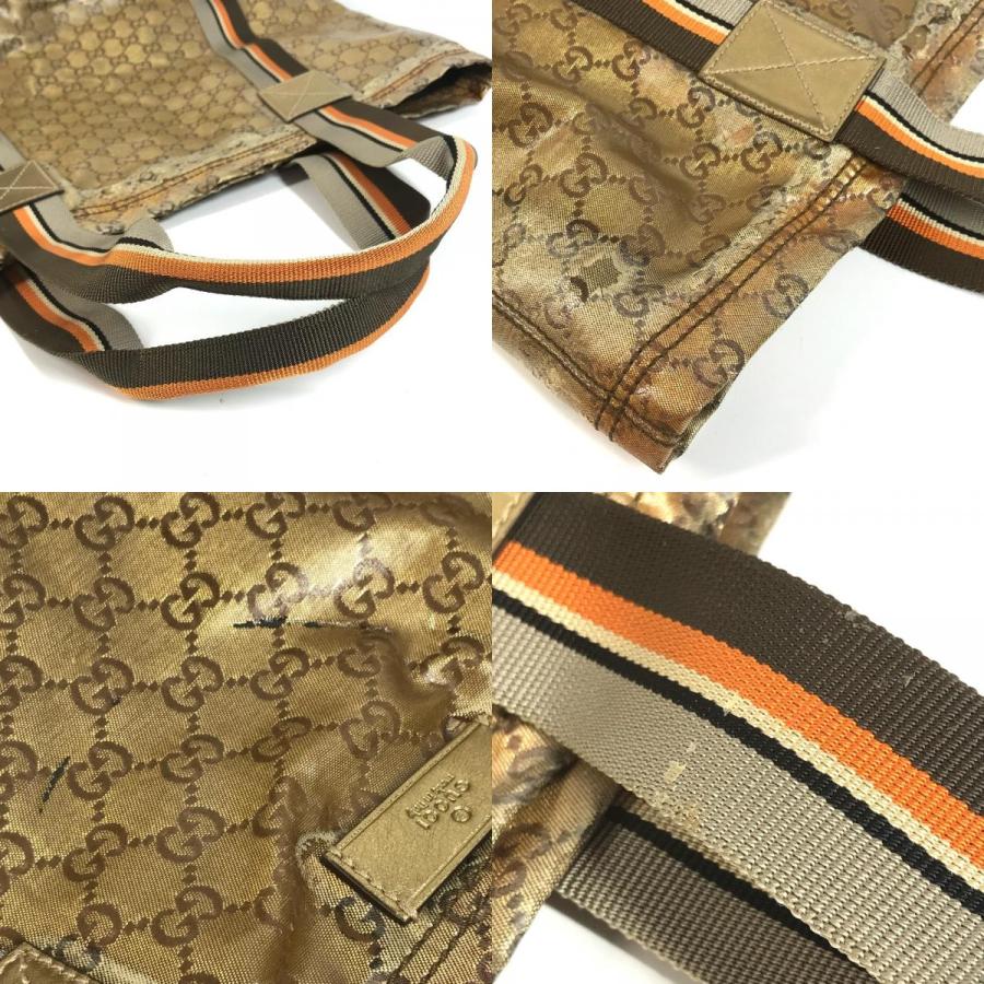 GUCCI グッチ 189669 ロゴ ショルダーバッグ 肩掛け カバン GGクリスタル トートバッグ ゴールド ユニセックス【中古】 | GUCCI | 08