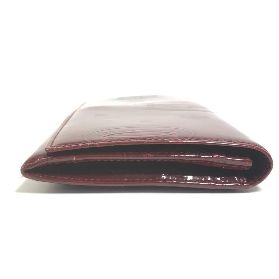 CARTIER カルティエ ハッピーバースデー ロゴ ロングウォレット 長財布 レッド ユニセックス【中古】 | Cartier | 02