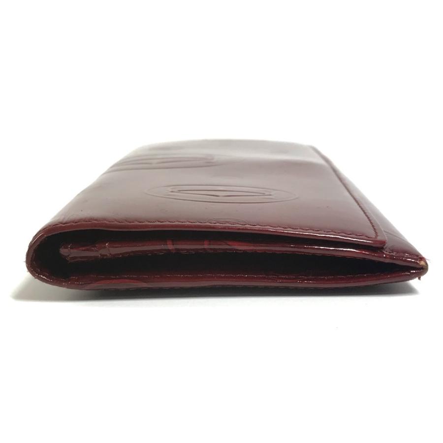 CARTIER カルティエ ハッピーバースデー ロゴ ロングウォレット 長財布 レッド ユニセックス【中古】 | Cartier | 03