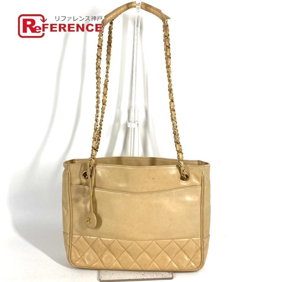 CHANEL シャネル  カバン ヴィンテージシャネル Vintage Chanel ヴィンテージ マトラッセ Wチェーン ショルダー トートバッグ 【中古】 | CHANEL