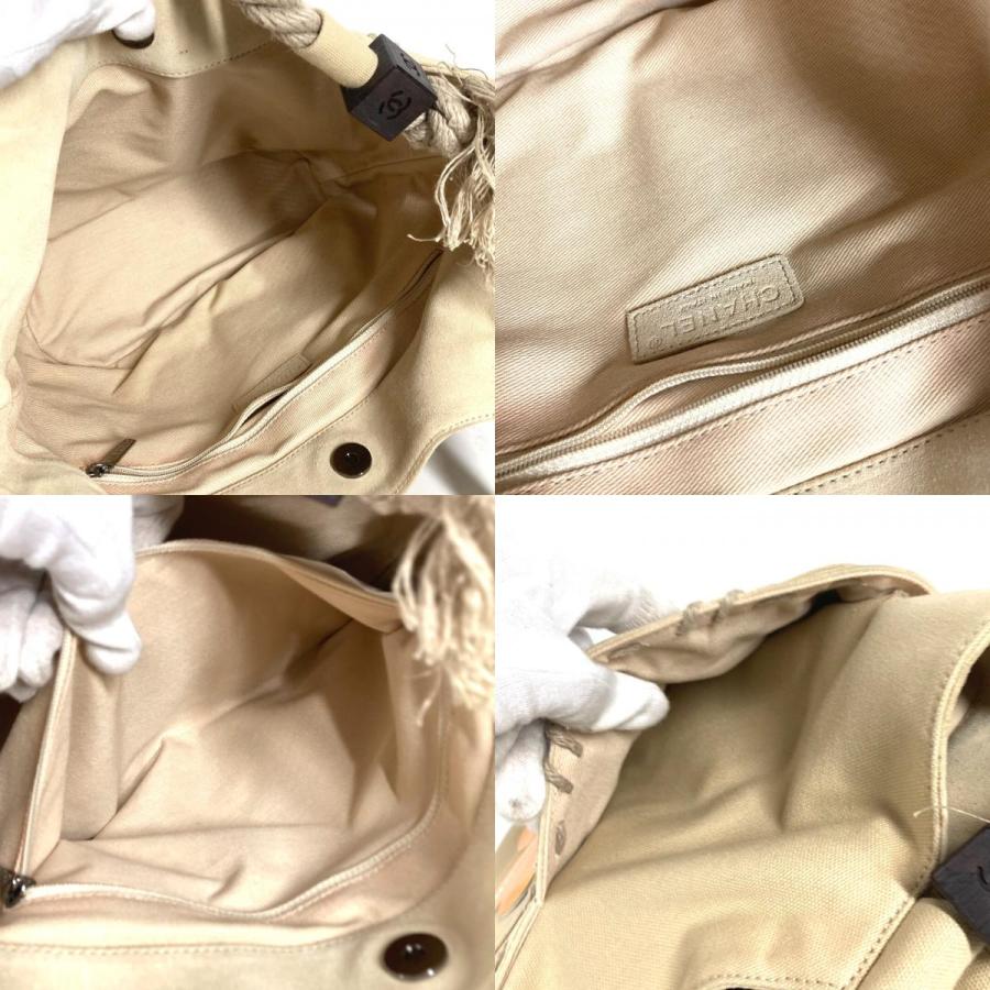 CHANEL シャネル CC ココマーク ロゴ デカココ カバン ショルダーバッグ 肩掛け カバン フィッシュネット ハンドバッグ ベージュ【中古】 | CHANEL | 08