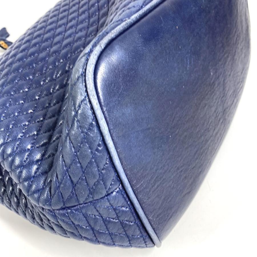 【美品】BALLY チェーン ショルダーバッグ キルティング B ロゴ フリンジ Bally（バリー） キルティング Bロゴ フリンジ タッセル Wチェーン