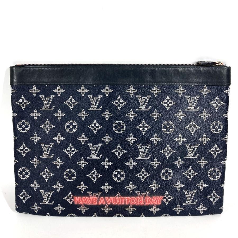ルイヴィトン LOUIS VUITTON ポシェット アポロ M62905 モノグラムインク アップサイドダウン セカンドバッグ カバン ポーチ クラッチバッグ モノグラムキャンバス ネイビー LOUIS VUITTON（ルイ・ヴィトン） M62905 ポシェット アポロ セカンド