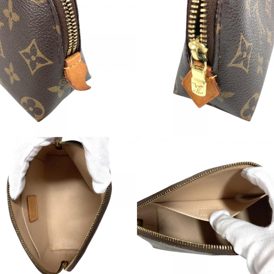 LOUIS VUITTON ルイヴィトン M47515 ポシェット コスメティック PM メイクポーチ  モノグラム 化粧ポーチ ブラウン ユニセックス【中古】 | LOUIS VUITTON | 08