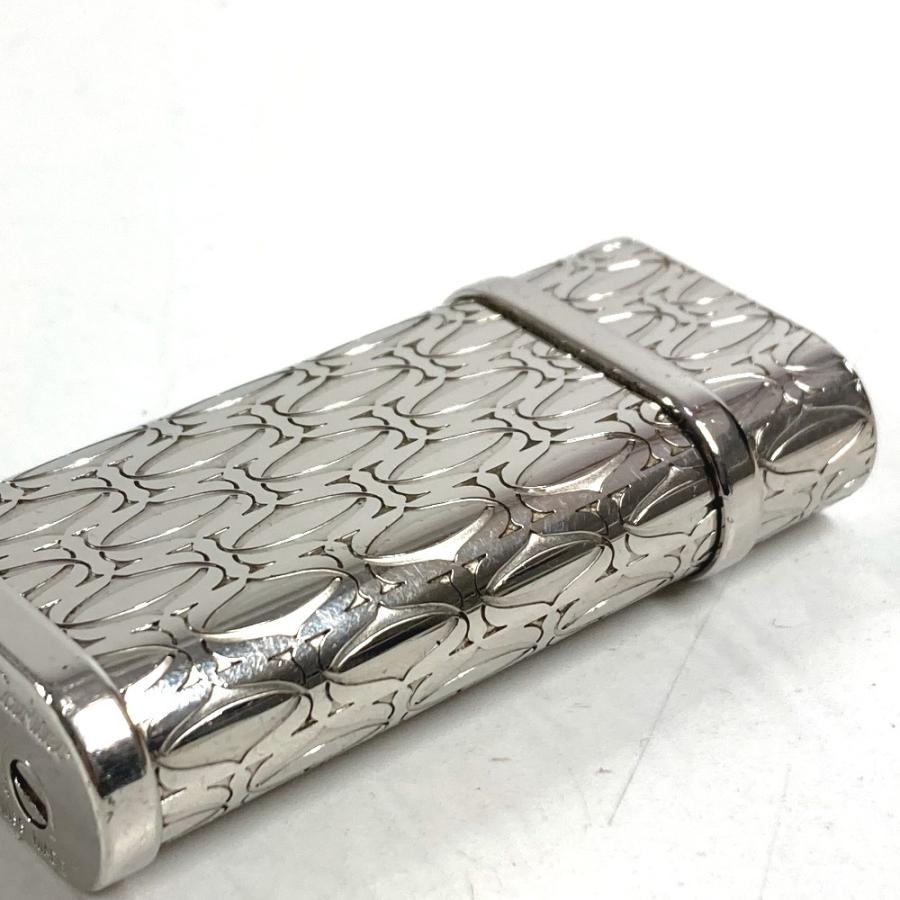 CARTIER カルティエ C ドゥ カルティエ デコール パラジウム ローラ ライター ロゴ 喫煙具 煙草 タバコ ライター シルバー【中古】 | Cartier | 06