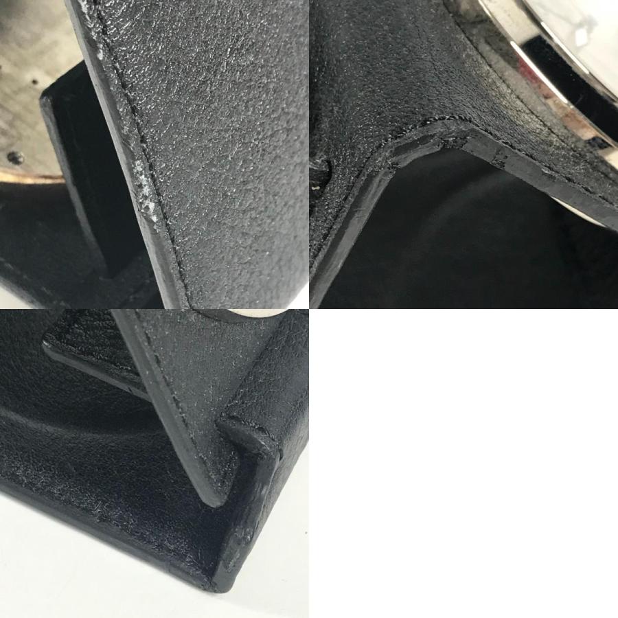 GUCCI グッチ  トラベルクロック インテリア 置き時計 パシャ ロゴ 置時計 シルバー ユニセックス【中古】 | GUCCI | 09