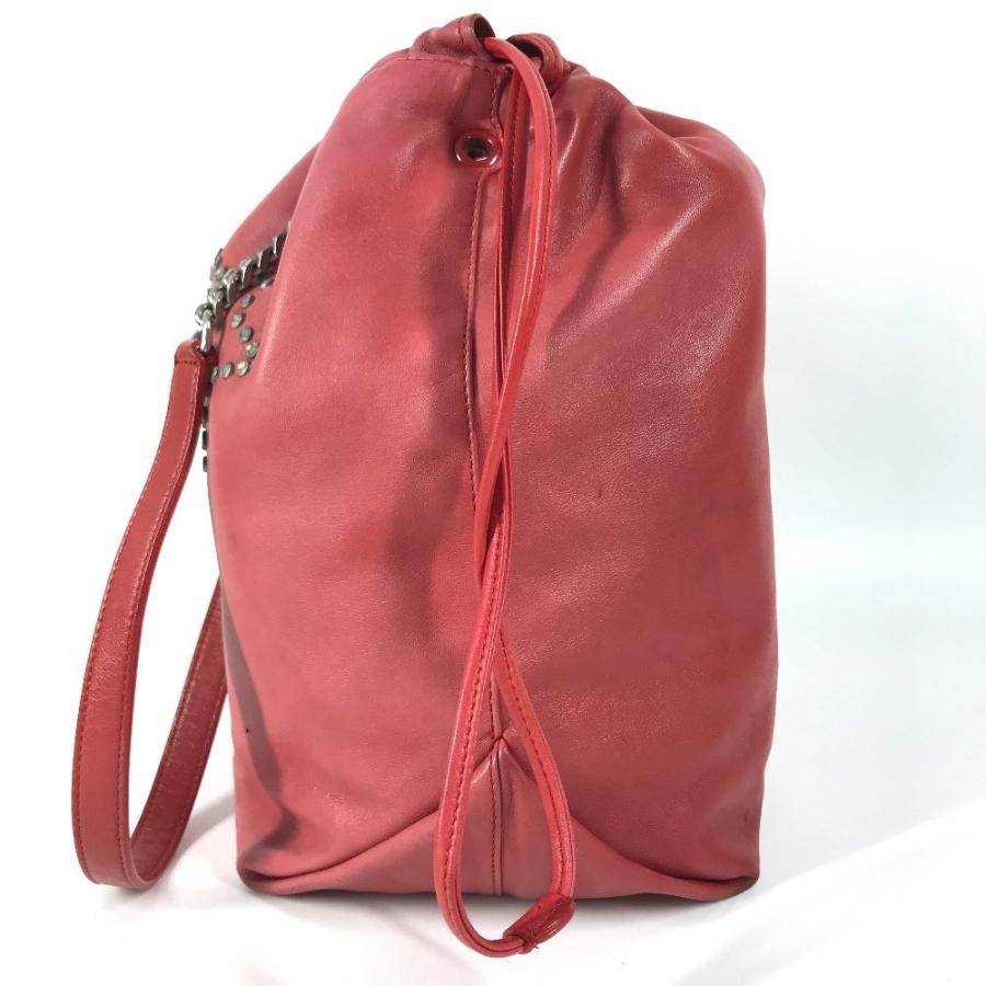 SAINT LAURENT PARIS サンローランパリ 538448 テディ スタッズ ロゴ ハート スター 星  チェーンバッグ 巾着 ショルダーバッグ 【中古】 |  | 04