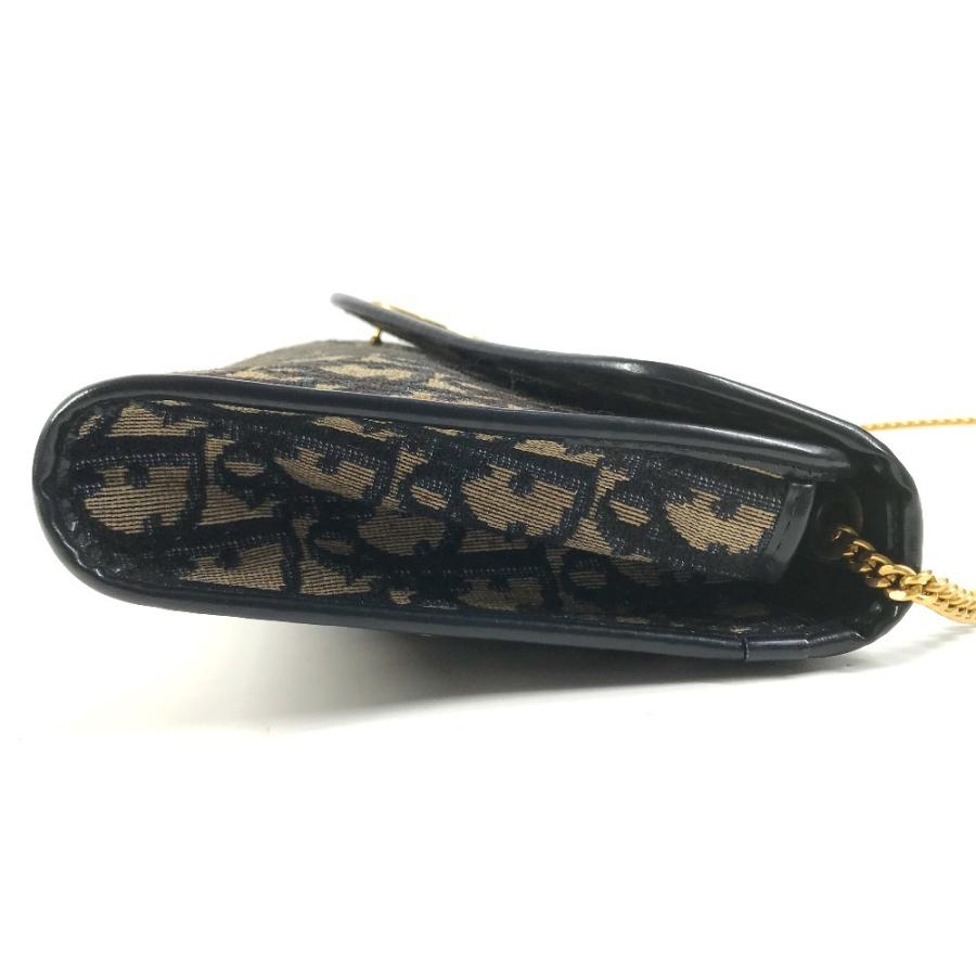 Dior ディオール トロッター ロゴ 肩掛け カバン フラップ 2WAYバッグ クラッチバッグ ヴィンテージ ショルダーバッグ ネイビー【中古】 |  | 02